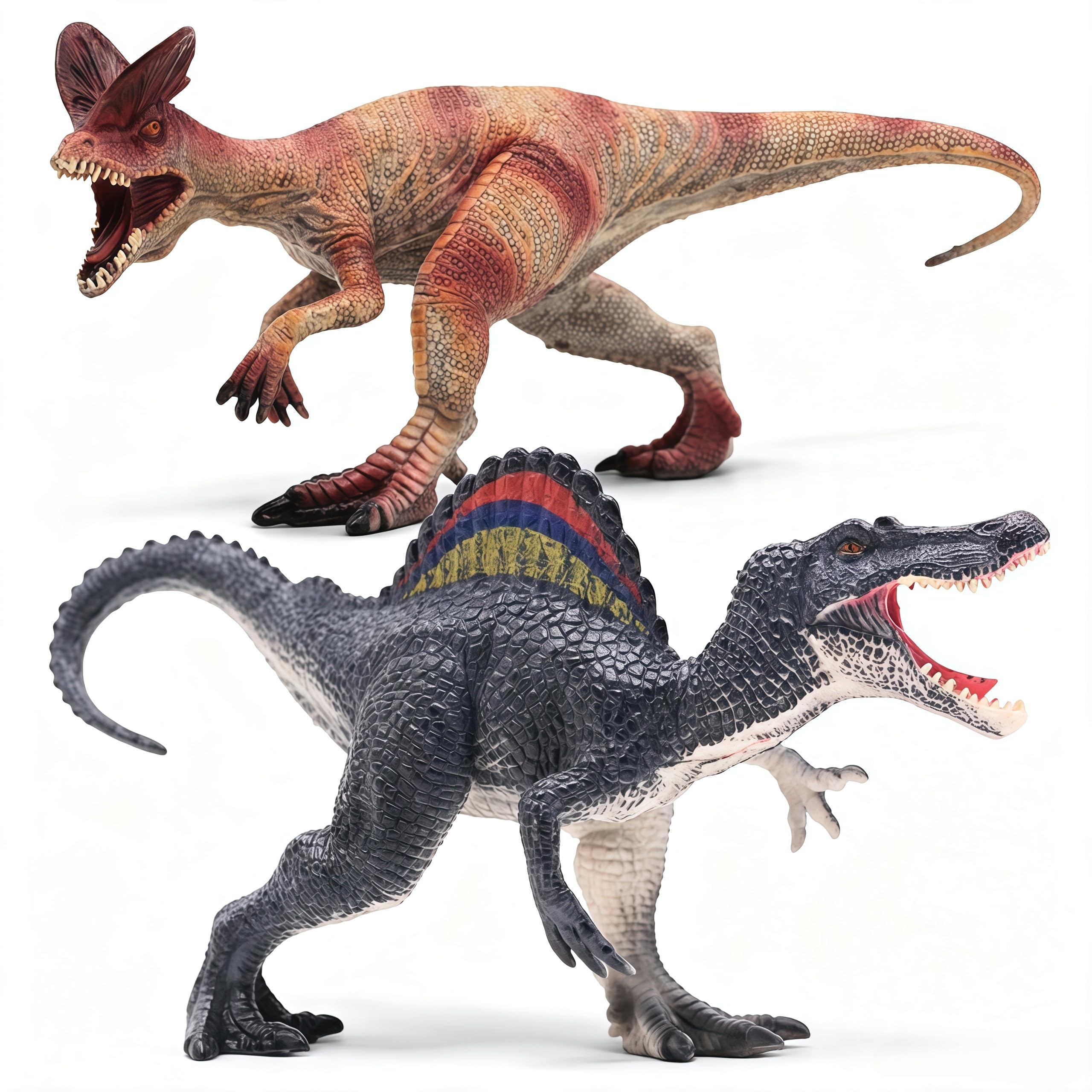 Amazon.com: Gemini&Genius Spinosaurus Dilophosaurus Dinosaurs for